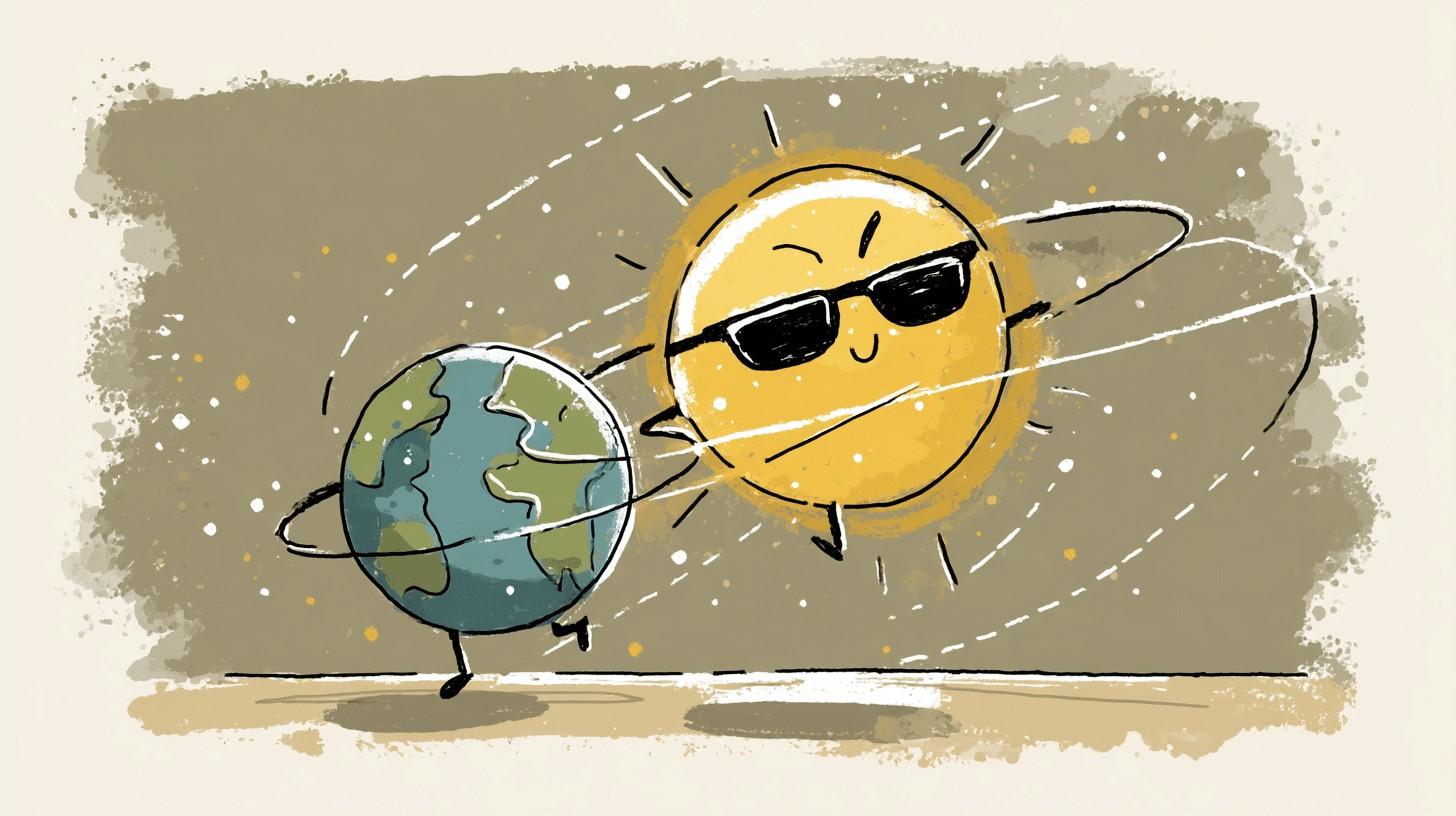Why do planets orbit the sun