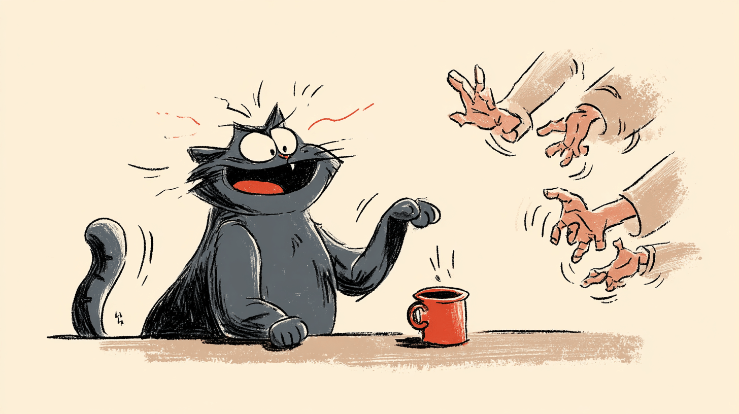 Why Do Cats Knock Things Off Tables Like Tiny Gremlins?